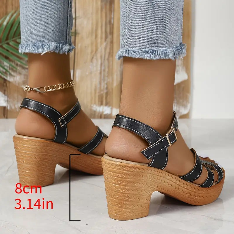 Clara® - Sandalias de Tacón Grueso⏐Edición Premium