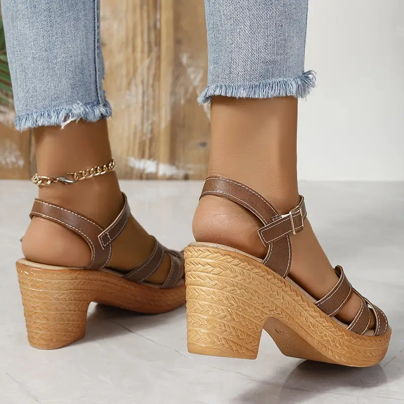 Clara® - Sandalias de Tacón Grueso⏐Edición Premium