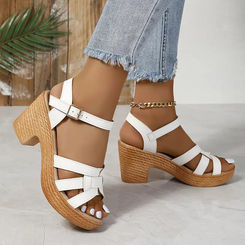 Clara® - Sandalias de Tacón Grueso⏐Edición Premium