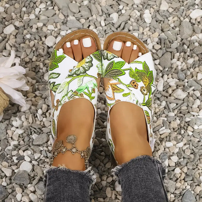 Vega® - Sandalias de Plataforma Floral⏐Edición Premium